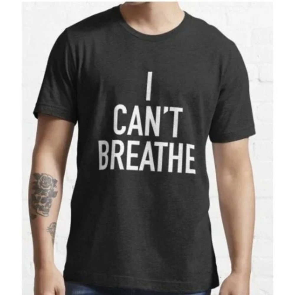 I Cant Breathe Graphics Men Tshirt --Black